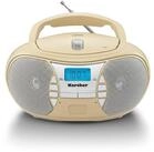 Karcher RR 5025-H Boombox (UKW (FM), tragbarer CD-Player mit UKW Radio, Batterie- /