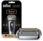 Braun Ersatzscherkopf NEVO Silver, 100% Leistung, Kompatibel mit NEVO Rasierern,
