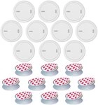 ABUS Rauchmelder PREFIRA 5 - Fehlalarm-Reduzierung - 10er Set + Magnetpads