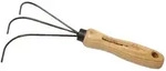 Krumpholz Rechen, mit 14 cm langem Stiel, Handlaubrechen mit Eschengriff