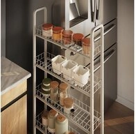 Vicco Rollcontainer Rolivo, Wei&szlig;, 58 x 15 cm mit 5 F&auml;chern, (1 St)