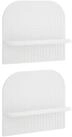 vidaXL Wandregal 41 x 135 x 375 cm Wandregal 2 stk Wei&szlig; 41x135x375 cm...
