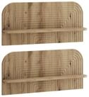 vidaXL Wandregal 805 x 135 x 375 cm Wandregal 2 stk Artisan-Eiche 805x135x375 cm