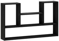 vidaXL Regal Wandregal Schwarz 100 x 17 x 60 cm Holzwerkstoff, 1-tlg.