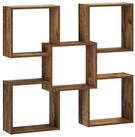 vidaXL Wandregal 995 x 17 x 91 cm Wandregal Altholz 99,5x17x91 cm Spanplatte