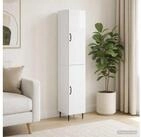 vidaXL Gartenlounge-Set vidaXL Schrankset 2 stk. Hochglanz Wei&szlig; Holzwerkstoff