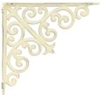 vidaXL Wandregal 24 x 24 x 35 cm Wandregalhalterungen 12 stk Antik Wei&szlig;...