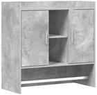 vidaXL Wandregal 80 x 36 x 80 cm Wandregal Wandhalterung Betongrau 80x36x80 cm