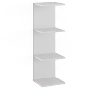 Vicco B&uuml;cherregal Paolo, Wei&szlig;, 30 x 95 cm, 1-tlg.