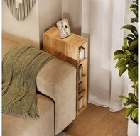 Vicco B&uuml;cherregal Rula, Goldkraft Eiche, 15 x 81.6 cm