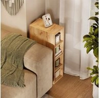 Vicco B&uuml;cherregal Rula, Goldkraft Eiche, 20 x 81.6 cm
