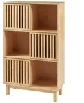 en.casa B&uuml;cherregal, &raquo;Yp&auml;j&auml;&laquo; 126 x 76 x 33 cm Bambus