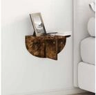 vidaXL Wandregal, Wandregal Ger&auml;ucherte Eiche 38 x 19 x 19 cm Holzwerkstoff
