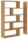Masseno B&uuml;cherregal LORIS 138 x 72,5 cm Standregal B&uuml;roregal B&uuml;cherschrank...