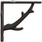 vidaXL Wandregal 14 x 14 x 4 cm Wandregalhalterungen 12 stk Antikbraun 14x14x4...