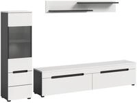 xonox.home Regal Canu Regal C7 System inkl. Beleuchtung wei&szlig;, dunke, 2-tlg.