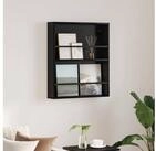vidaXL Zeitungsst&auml;nder Magazinregal Schwarz Eichen-Optik 60 x 12 x 70 cm