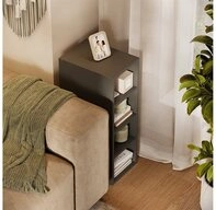 Vicco B&uuml;cherregal Rula, Anthrazit, 25 x 81.6 cm