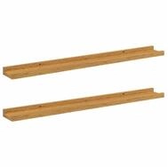vidaXL Regal Wandregal 2 stk. Beige 80 x 9 x 3 cm Holzwerkstoff, 2-tlg.,...