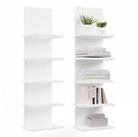 ibonto B&uuml;cherregal Wandregal mit 5 Ablagen, H&auml;ngeregal 100 cm, platzsparend