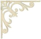 vidaXL Wandregal 145 x 145 x 3 cm Wandregalhalterungen 12 stk Antik Wei&szlig;...