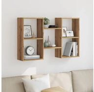 vidaXL Regal, Wandregal Artisan-Eiche 96x18x60 cm Holzwerkstoff