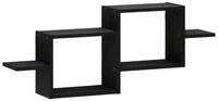 vidaXL Regal Wandregal Schwarz Eichen-Optik 95 x 17 x 37 cm Holzwerkstoff,...