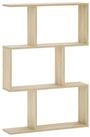 vidaXL Wandregal 72 x 17 x 105 cm Wandregal Sonoma-Eiche 72x17x105 cm Spanplatte