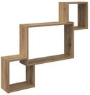 vidaXL Regal Wandregal Wandhalterung Artisan-Eiche 91,5 x 15 x 76 cm