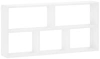 vidaXL Wandregal 102 x 17 x 50 cm Wandregal Wei&szlig; 102x17x50 cm Holzwerkstoff