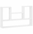 vidaXL Wandregal 100 x 17 x 60 cm Wandregal Wei&szlig; 100x17x60 cm Spanplatte