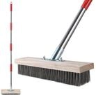 LuxusKollektion Stra&szlig;enbesen Stahldrahtbesen mit Teleskopstiel 145cm f&uuml;r...