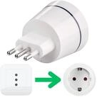 Hama Reise-Stecker Strom-Adapter DE auf IT Wei&szlig; Stromadapter Typ L, CEI 23-50...