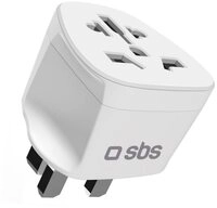 sbs Steckdosenadapter Weltstecker Reisestecker Reiseadapter Typ G (UK) zu Typ...