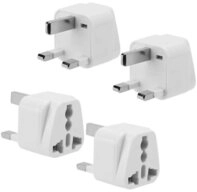 Intirilife Stromadapter, 4x Steckdosen Adapter in WEISS