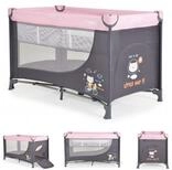 Moni Baby-Reisebett Tommy 2 Ebenen, Faltmatratze, Seiteneingang, Tragetasche,