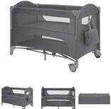 Kikkaboo Baby-Reisebett Milky Way 2 Ebenen, als Beistellbett nutzbar,...
