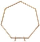 vidaXL Pergola Hochzeitsbogen Hellbraun 221 x 92 x 216 cm Massives Kiefernholz,