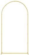 vidaXL Rankgitter 100 x 39 x 200 cm Hochzeitsbogen Gold 100x39x200 cm Stahl