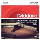 Daddario Saiten, EJ74 11-40 Mandolinen Saiten Phosphor Bronze Loop End - Saiten