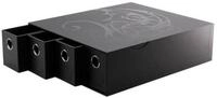 Arcane Tinmen Sammelkarte Fortress Card Drawers: Black [Horizontal] (4 Drawers)