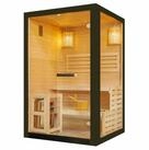 Sanotechnik Sauna PANORAMA black, BxTxH: 130 x 120 x 200 cm