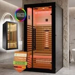 Artsauna Infrarotkabine Trondheim90, Dual-Technik, Dimmbare R&uuml;ckenstrahler, 1