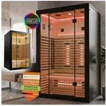 Artsauna Infrarotkabine Trondheim120, Dual-Technik, Dimmbare R&uuml;ckenstrahler, 2
