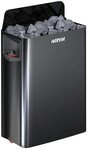 HARVIA Saunaofen Harvia The Wall Black Steel Elektro-Saunaofen 9,0 kW, 9 kW,