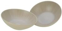 CreaTable Salatsch&uuml;ssel Vesuvio, Salatsch&uuml;ssel 24 cm 2er Set, Steinzeug, (Set,