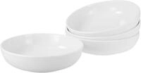 CreaTable Schale Allround Weiss, Poke Bowl 21 cm 4-tlg, Porzellan, (Set, 4-tlg),