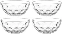 LEONARDO Schale CUCINA OPTIC, 4er-Set, Glas, (Set, 4-tlg),...