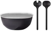 Mepal Schale Silueta Servierschale mit Deckel & Salatbesteck, Kunststoff, (1x...