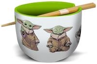 Stor Sch&uuml;ssel Star Wars: The Mandalorian Ramen-Sch&uuml;ssel mit St&auml;bchen Grogu,